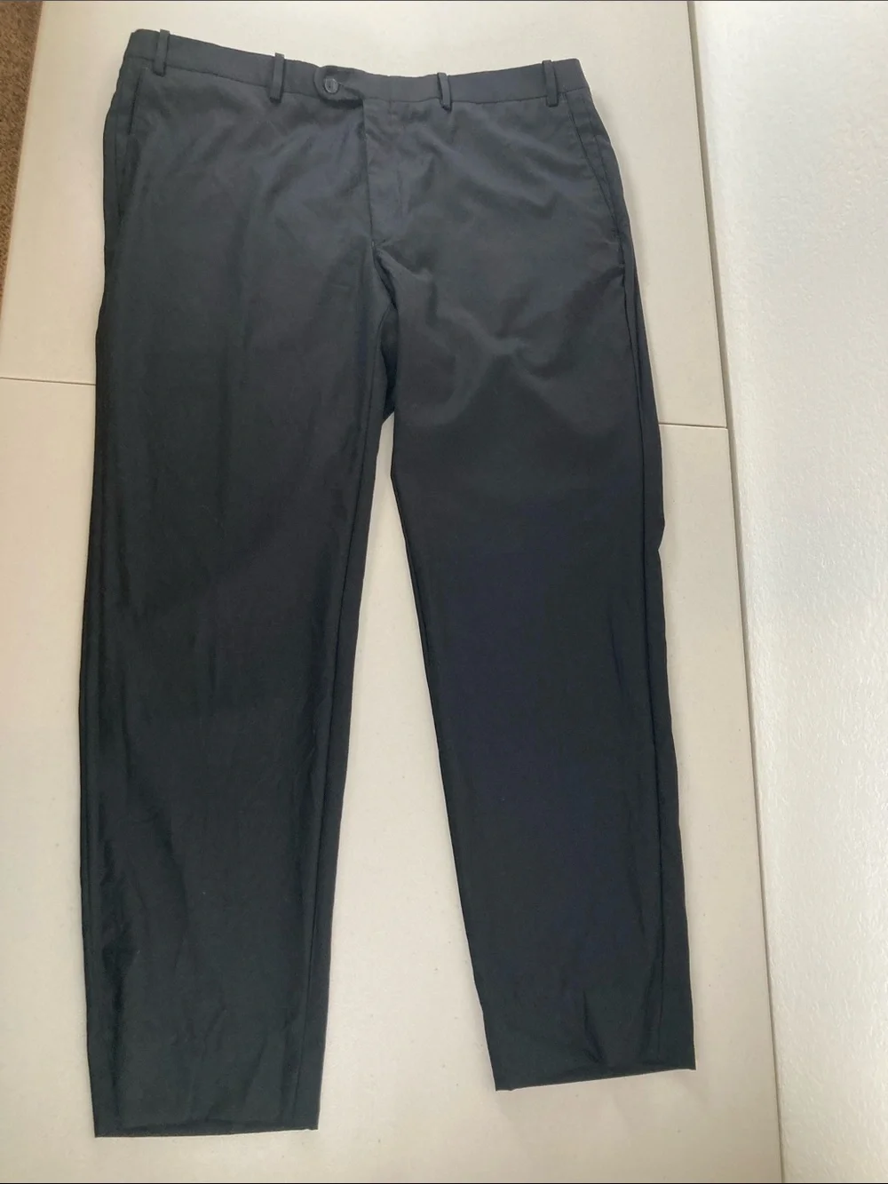 Peter Millar Flat Front Black Suit Dress Pants Size 42